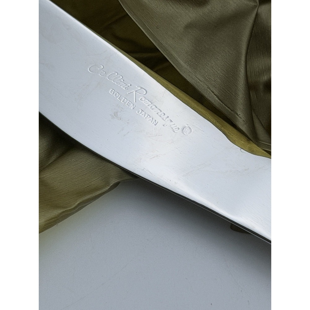 Cellini Romanesque Gold Flatware Silverware Service for 8 Case Japan MCM Retro - Picture 7 of 8
